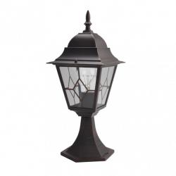 Sobremuro Exterior Aluminio Bootes 1xe27 Marron  44x18,5x18,5 Cm  Ip44 - Imagen 1