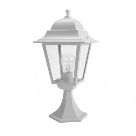 Sobremuro Exterior Aluminio Spica1xe27 Blanco Ip44  46x21,5x21,5 Cm - Imagen 1