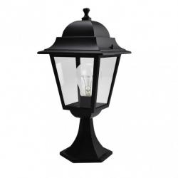 Sobremuro Exterior Aluminio Spica 1xe27 Negro Ip44  46x21,5x21,5 Cm - Imagen 1