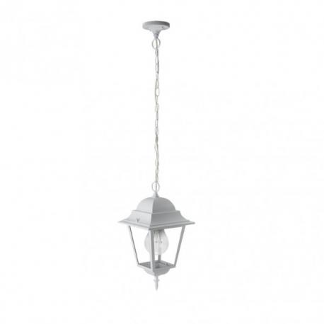 Colgante Exterior Aluminio Spica 1xe27 Blanco Ip44  Regx21,5x21,5 Cm - Imagen 1