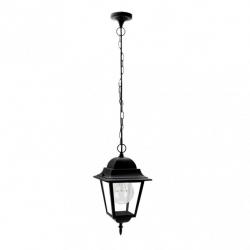 Colgante Exterior Aluminio Spica 1xe27 Negro Ip44  Regx21,5x21,5 Cm - Imagen 1