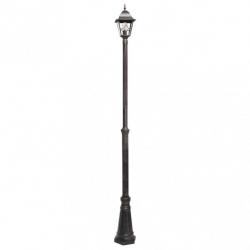 Farola Exterior Aluminio Bootes 1xe27 Marron Ip44  220x18x18 Cm - Imagen 1