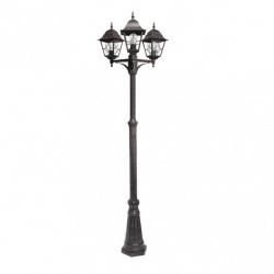 Farola Exterior Aluminio Bootes 3xe27 Marron Ip44 228x62x62 Cm - Imagen 1