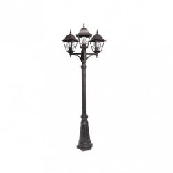 Farola Exterior Aluminio Bootes 3xe27 Marron Ip44 228x62x62 Cm - Imagen 2