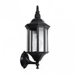 Aplique Exterior Aluminio Pollux 1xe27 Negro Ip44   50x18x20 Cm Ip44 - Imagen 1
