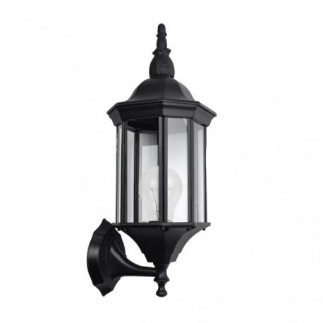 Aplique Exterior Aluminio Pollux 1xe27 Negro Ip44   50x18x20 Cm Ip44 - Imagen 1