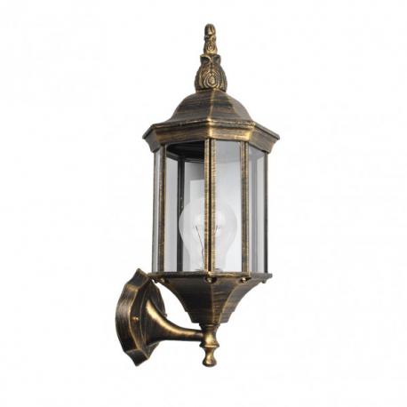 Aplique Exterior Aluminio Pollux 1xe27 Negro/oro   50x18x20 Cm Ip44 - Imagen 1