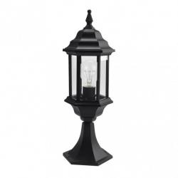 Sobremuro Exterior Aluminio Pollux 1xe27 Negro  48,5x17x17 Cm  Ip44 - Imagen 1