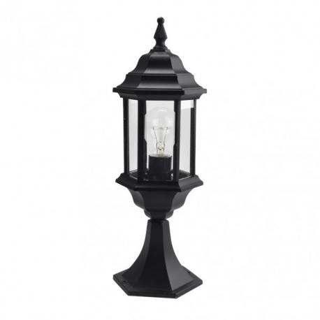 Sobremuro Exterior Aluminio Pollux 1xe27 Negro  48,5x17x17 Cm  Ip44 - Imagen 1