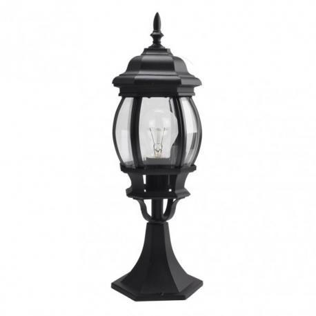 Sobremuro Exterior Aluminio Caelum 1xe27 Negro   49x16x16 Cm  Ip44 - Imagen 1