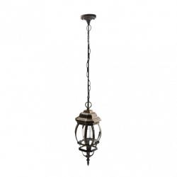 Colgante Exterior Aluminio Caelum 1xe27 Neg/oro    Regx16x16 Cm  Ip44 - Imagen 1