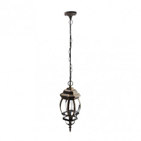 Colgante Exterior Aluminio Caelum 1xe27 Neg/oro    Regx16x16 Cm  Ip44 - Imagen 1