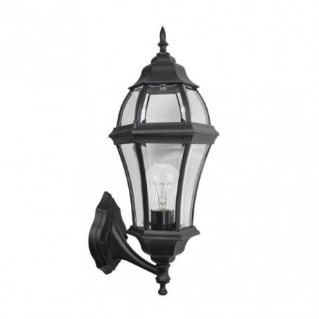 Aplique Exterior Aluminio Becrux 1xe27 Negro Ip44  59,5x25x26 Cm - Imagen 1