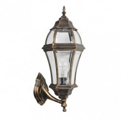 Aplique Exterior Aluminio Becrux 1xe27 Neg/oro  Ip44 59,5x25x26 Cm - Imagen 1