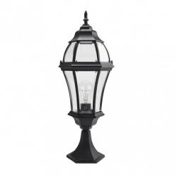 Sobremuro Exterior Aluminio Becrux 1xe27 Negro   64,5x21x21 Cm  Ip44 - Imagen 1