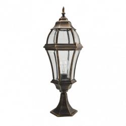 Sobremuro Exterior Aluminio Becrux 1xe27 Neg/oro   64,5x21x21 Cm  Ip44 - Imagen 1