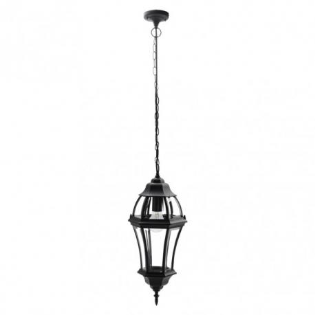 Colgante Exterior Aluminio Becrux 1xe27 Negro Ip44 Regx24x24 Cm - Imagen 1
