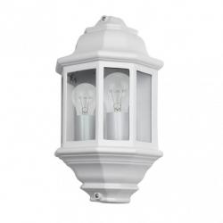 Aplique Exterior Aluminio Shaula 2xe27 Blanco Ip44 38,5x22x12,5 Cm - Imagen 1
