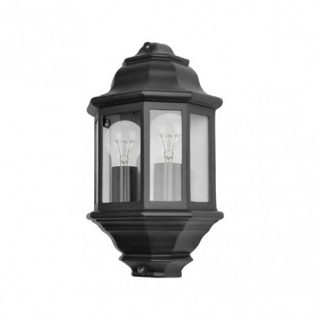 Aplique Exterior Aluminio Shaula 2xe27 Negro Ip44 38,5x22x12,5 Cm - Imagen 1