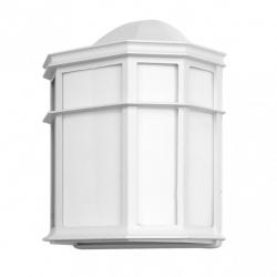 Aplique Exterior Aluminio Bellatrix 1xe27 Blanco  25x11x19,5 Cm Ip44 - Imagen 1