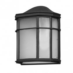 Aplique Exterior Aluminio Bellatrix 1xe27 Negro  25x11x19,5 Cm Ip44 - Imagen 1