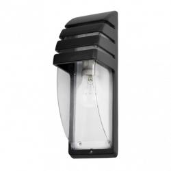 Aplique Exterior Aluminio Elnath 1xe27 Negro Ip44  35x12x12 Cm - Imagen 1