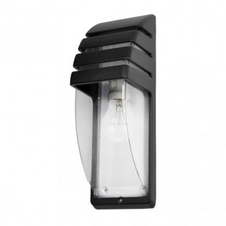 Aplique Exterior Aluminio Elnath 1xe27 Negro Ip44  35x12x12 Cm - Imagen 1