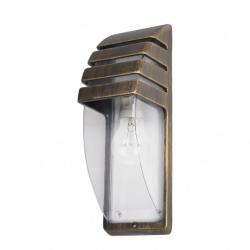 Aplique Exterior Aluminio Elnath 1xe27 Neg/oro  35x12x12 Cm Ip44 - Imagen 1
