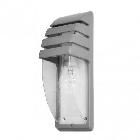Aplique Exterior Aluminio Elnath 1xe27 Gris Ip44  35x12x12 Cm - Imagen 1