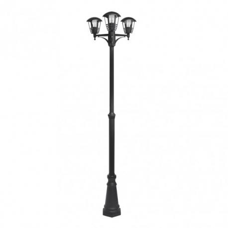 Farola Exterior Aluminio Alnilan 3xe27 Negro Ip44  220x55x55 Cm - Imagen 1