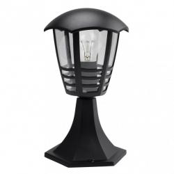 Sobremuro Exterior Aluminio Alnilan 1xe27 Negro  30x16x16 Cm Ip44 - Imagen 1