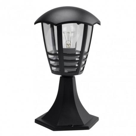 Sobremuro Exterior Aluminio Alnilan 1xe27 Negro  30x16x16 Cm Ip44 - Imagen 1