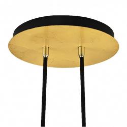 Colgante Ciudad Del Cabo 2l 12w 4000k Negro/oro 52x49x15 Cm 1080 Lm Dirigible Y Orientable - Imagen 3