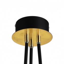 Colgante Ciudad Del Cabo 3l 18w 4000k Negro/oro 53x39x39 Cm 1440 Lm Dirigible Y Orientable - Imagen 4