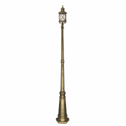 Farola Exterior Orquidea 1l Oro 230x23x23 Cm - Imagen 1