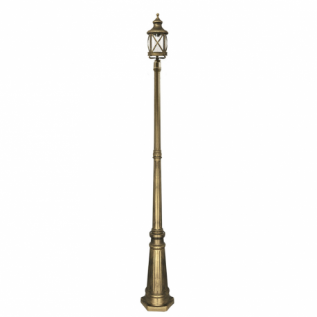 Farola Exterior Orquidea 1l Oro 230x23x23 Cm - Imagen 1