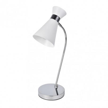 Sobremesa Petra 1xe14 Blanco/cromo 48x24x15 Cm Orientable - Imagen 1