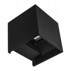Aplique Barredor De Pared 10w 6000k Segmento Negro Ip65 10x10x10cm Aluminio 800lm Orientable - Imagen 1