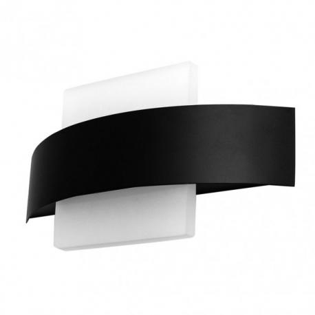 Aplique Barredor De Pared Cuad.8w 4000k Arco Negro  630 Lm Ip20 13x24x5 Cm - Imagen 1