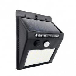 Aplique Solar  5000k Kira Negro 200 Lm Ip55 12,2x9,5x4,4 Cm Sensor Movimiento Y Crepusc. - Imagen 1