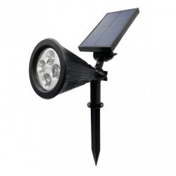 Pincho Ext. Solar 5000k 150lm Kira Negro Ip65  31x9x38 Cm Carga 5-6h Uso 6-8h Reg.Intensidad 3 posiciones - Imagen 1